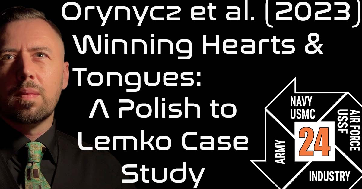 Winning Hearts & Tongues: A Polish to Lemko Case Study