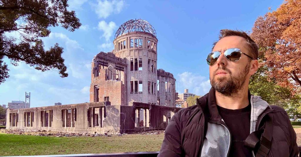 Epicentrum atómovej bomby v Hirošime, Japonsko