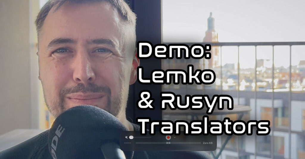 Demo: LLM AI Lemko & Rusyn Translators